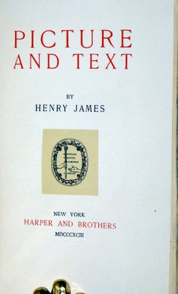 Picture and Text (in the De luxe binding)