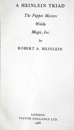 A Heinlein Triad: The Puppet Masters; Waldo; and Magic, Inc