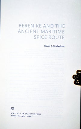 Berenike and the Ancient Maritime Spice Route