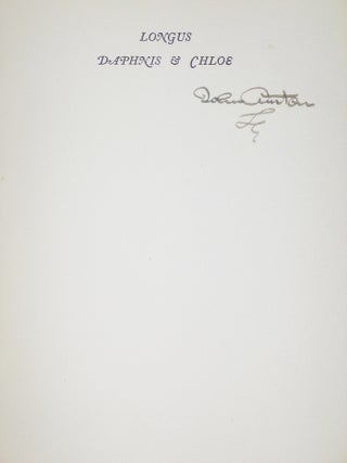 Daphnis and Chloe (signed by Illustrator John Austen)