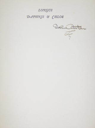 Daphnis and Chloe (signed by Illustrator John Austen)