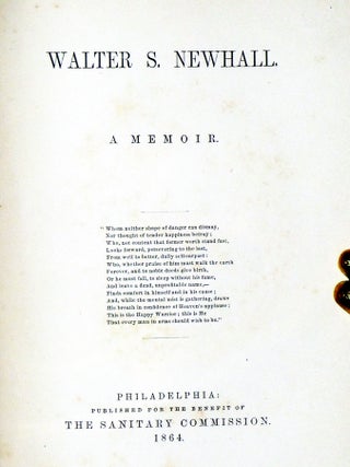 Walter S. Newhall. A Memoir