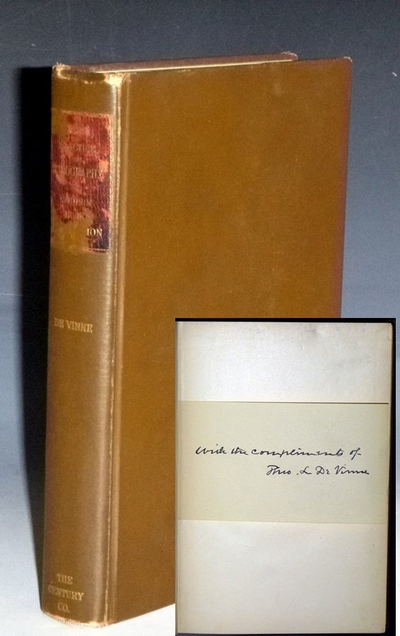 Item #023059 Modern Methods of Book Composition : A Treatise on Type-Setting By Hand and by MacHine and on the Proper Arrangement and Imposition of Pages. Theodore Low de Vinne.