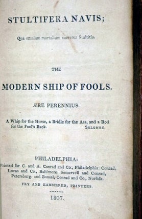 Stultifera Navis The Modern Ship of Fools
