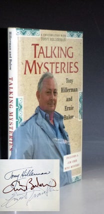 Item #023082 Talking Mysteries, a Conversation with Tony Hillerman. Tony Hillerman, Ernie Bulow