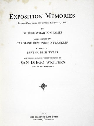 Exposition Memories Panama-California Exposition, San Diego, 1916