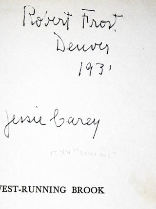 West-Running Brook (signed and Inscribed by the author)
