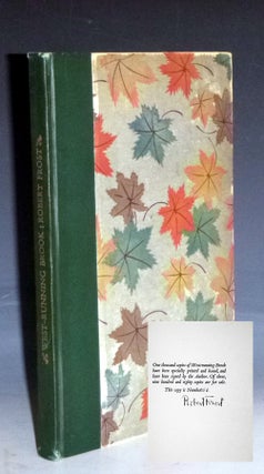 Item #023152 West-Running Brook (signed and Inscribed by the author). Robert Frost