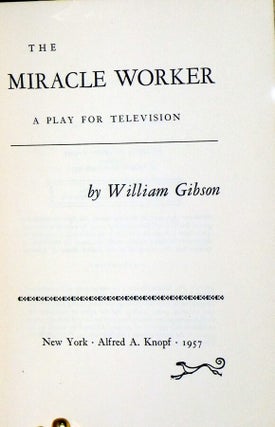 The Miracle Worker a Play for Television