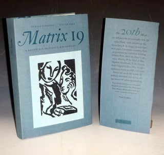 Matrix 19 a Review for Printers and Bibliophiles