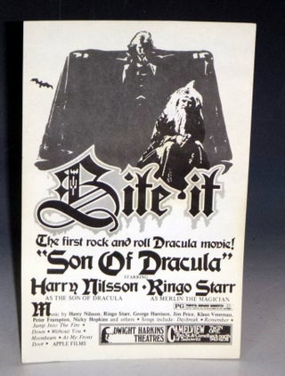 Item #023210 "Son of Dracula" (starring Harry Nilsson as the Son of Dracula and Ringo Starr as...