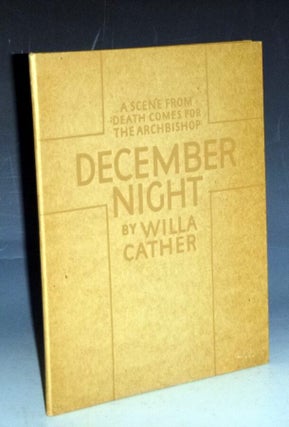 December Night. A Scene from Death Comes for the Archbiship