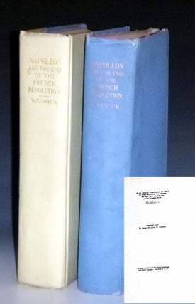 Item #023261 Napoleon and the End of the French Revolution. Charles F. Warwick
