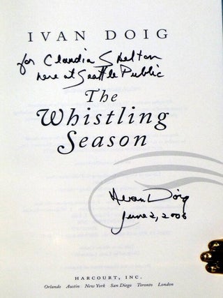 The Whistling Season (Signed and Inscribed By the author)