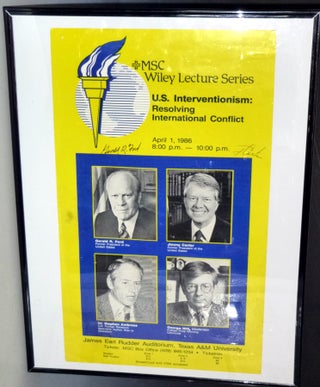Item #023363 MSC Wiley Lecture Searies Poster: U.S. Interventionism: Resolving International...