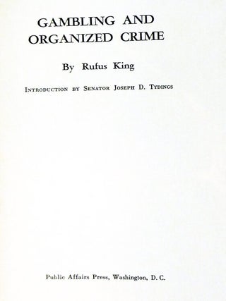 Gambling and Organized Crime