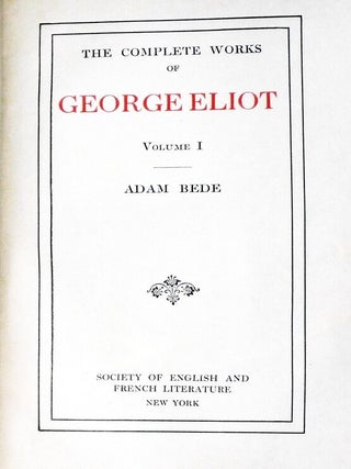 The Complete Works of George Eliot