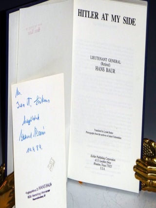 Hitler at My Side (w/card Signed By Baur)