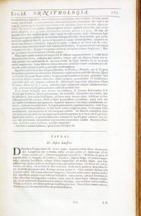 Ornithologiae Libri Tres:In Quibus Aves Ombnes Hactenus Cognitae, in Methodum Naturis Suis Convenientem Redactae, Accurate Describunture: Descriptiones Iconibus Elegantiffimis et Vivarum Avium Sinillimis, Aeri Insifis Illuftranture