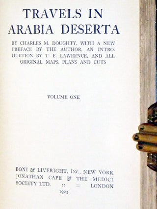 Travels in Arabia Deserta