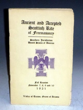 Item #024026 Ancient and Accepted Scottish Rite of Freemasonry, Southern Jurisdiction United...