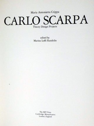 Carlo Scarpa, Theroy Design Projects