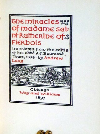 The Miracles of Madame Saint Katherine of Fierbois