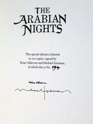 The Arabian Nights or Tales Told by Sheherezade Nights and One Night(limited and signed)
