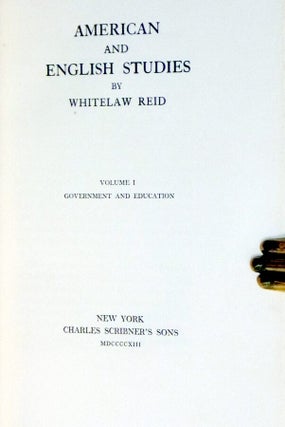 American and English Studies