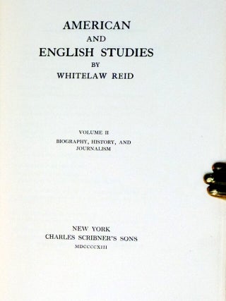 American and English Studies