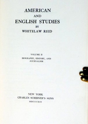 American and English Studies