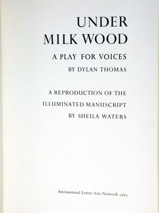 Under Milk Wood, A Play for Voices.
