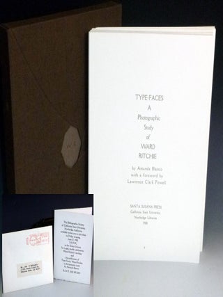 Item #024119 Type-Faces: A Photographic Study of Ward Ritchie (From the library of Joseph...