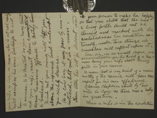 Letter from William S. Hart Estate re: Divorce and Unborn Baby (1922)