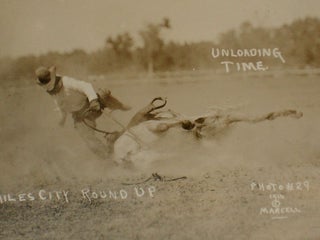 4 real Photograph Postcards of 1914 Miles City Round Up By Marcell