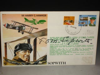 Hawker Commemorative First Day Cover Signed By Sir Thomas Sopwith