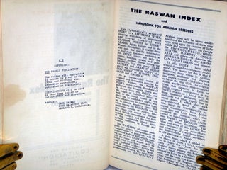 The Raswan Index and Handbook for Arabian Breeders, 7 Volume Set