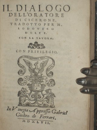 Il Dialogo Dell'oratore Di Cicerone