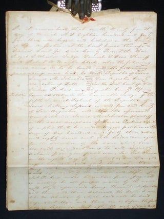 Item #025565 Republic of Texas, 6 Page Legal Document, March 24, 1845, Presided Over By Royall...