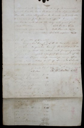 Republic of Texas, 6 Page Legal Document, March 24, 1845, Presided Over By Royall Tyler Wheeler (1810-1864)