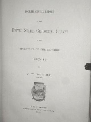 Report of the Director of the United States Geological Survey