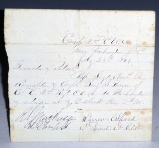 Item #026057 Connecticut. 2nd Regiment. 1864. (Civil War Pass