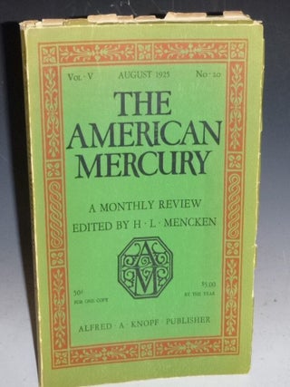 Item #026142 "Salesmanship" in The American Mercury (August 1925), Vol. V. No. 20. Clarence S....
