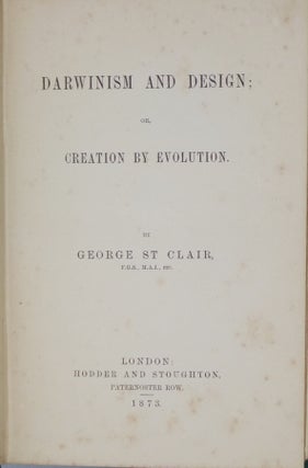 Darwinism and Design, or, Creation By Evolution