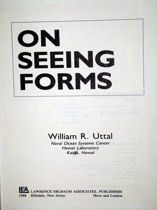 On Seeing Forms (Inscribed By the author)