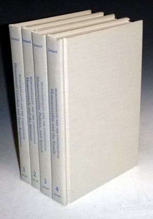Item #026169 Homosexuality and the Constitution (4 Volume set). Arthur S. Leonard