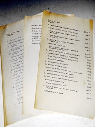 Item #026175 Estate of Ross Santee, Works of Art. Ross Santee