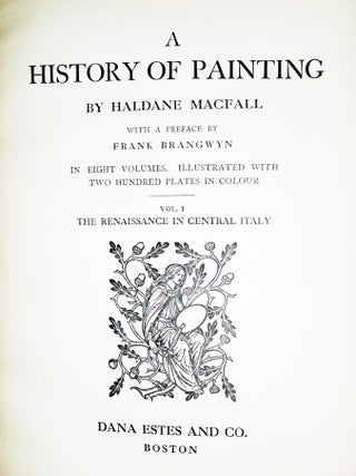 History of Painting (8 Vol Set), the Florentine Edition, Limited to 250 Copies,.