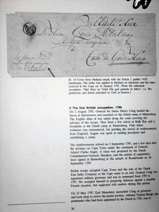 Postmarks of the Cape of Good Hope; the Postal History and Markings of the Cape of Good Hope and Griqualand West, 1792-1910