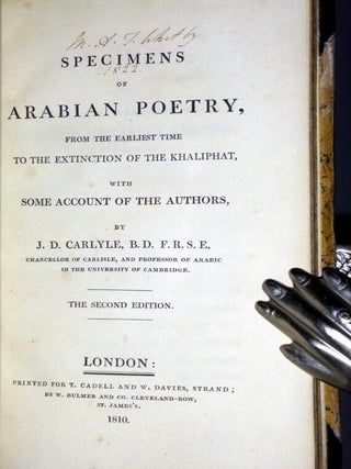 Specimens of Arabian Poetry